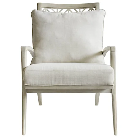 Catalina Accent Chair with Fretwork Back Design